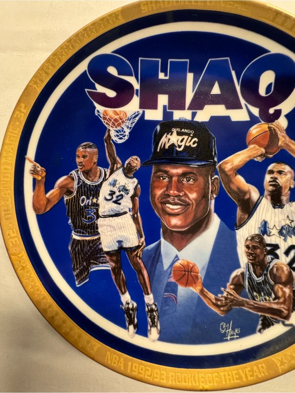 Sports impression Shaquille O’Neal NBA rookie of the year 1992/93 commemorative